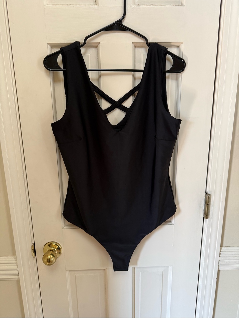 Gabrielle Union x New York & Company Black Bodysuit Size Large
